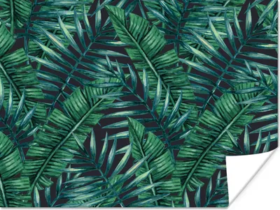 Produktbild von MuchoWow® Poster Blätter - Tropisch - Dschungel - Natur 120x90 cm - Wandbild
