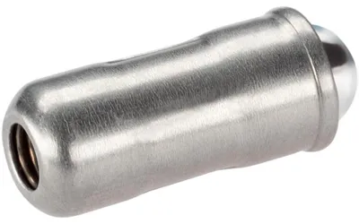 Federnde Druckstücke, glatt, lang, 6 mm, 10 Stück