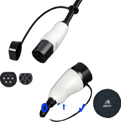 Zdjęcie produktu dla Kabel do ładowania pojazdów elektrycznych, kompatybilny z typem 2, przenośna konstrukcja, 3P-16A-11KW-BAG