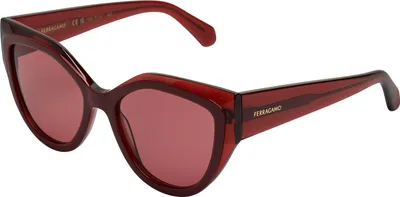 Produktbild von Salvatore Ferragamo Damen-Sonnenbrille im Cat-Eye-Stil aus Acetat SF2004S