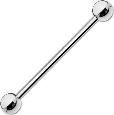 Produktbild von viva-adorno 1,6x38x5mm Barbell Piercing Stab Industrial Ohrpiercing Cartilage Stecker Hantel Edelstahl beschichtet Z261
