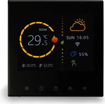 Produktbild von BOT WiFi Raumthermostat Tuya RTL2 16A schwarz