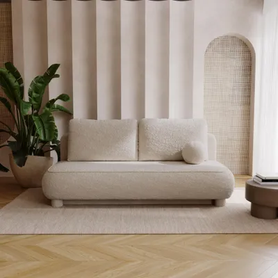 Obrázok produktu pre FurMeb24 SOFA GLOW 209 x 96 x 96 cm BEŽOVÁ – s funkciou rozkladania a úložným priestorom