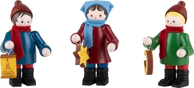 Produktbild von Thiel-Figuren Lampionkinder (3-teilig - bunt - 6cm) von Romy Thiel