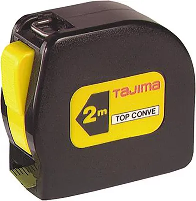 Immagine prodotto di Tajima Ergonomisches Bandmaß, 2 m/13 mm Original mit Clip, 1 Stück, robust