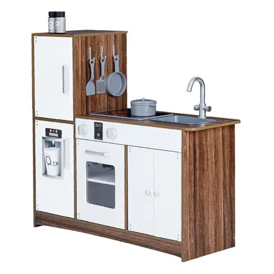Produktbild von Teamson Kinder Palm Springs Kinder Holz Spielküche & 6 Zubehör Weiß TD-13404B