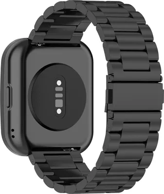 Produktbild von INF Edelstahl-Uhrenarmband für Huami, Garmin, Vivomove und Huawei Schwarz