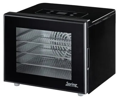 Dörrautomat 4 Dörrroste, 35-70 °C, 24h Timer, Edelstahl