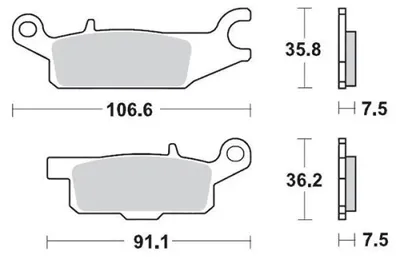 Obrázok produktu pre Brzdové doštičky Moto-Master Yamaha 096011