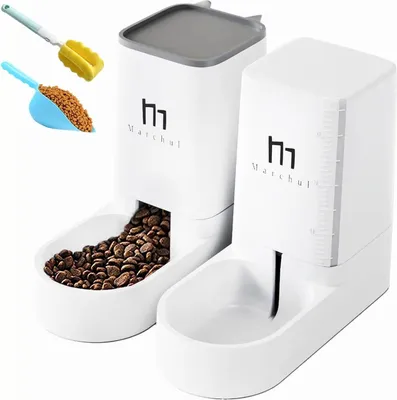 Produktbild von Automatischer Futter- und Wasserspender für Haustiere 3,8 l 2-in-1 Futterspender Kissendesign