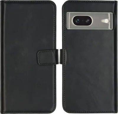 Produktbild von Selencia Echtleder Klapphülle Google Pixel 7 - Schwarz