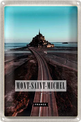 Produktbild von Blechschild Reise 40x30cm Mont-Saint-Michel France Reiseziel