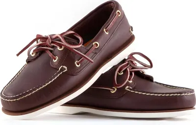 Zdjęcie produktu dla TIMBERLAND – Męskie buty żeglarskie 2-eye z brązowej skóry – rozmiar 40