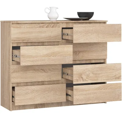 Produktbild von AKORD Furniture Factory OP0LK-1DAB003, Eiche, 8 Schublade(n), Matt, 16 mm, 51 cm, 400 mm