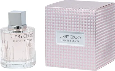 Produktbild von Jimmy Choo Illicit Flower, Frauen, 100 ml, Nicht nachfüllbare Flasche, Aprikose, Freesie, Mandarine, Aprikose, Freezie, Mandarine, Jasmin, Moschus, Rose