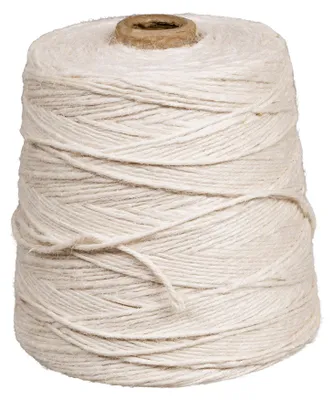 Imagen del producto de Cordón de yute blanco, 500 m, 2 mm, 1 kg, hilo de yute para ganchillo, macramé y jardinería
