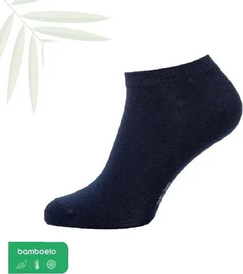 Produktbild von Bambus Sneaker Socken Damen nahtlos marineblau Größe 36-40