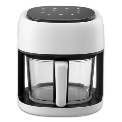 Produktbild von 4,5L Glas Heißluftfritteuse 1350W Air Fryer für Küche Familien Mahlzeiten Fettarmes Kochen Einfache Reinigung
