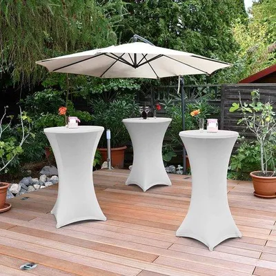 Produktbild von Famanu Stretch-Tischdecke für Bistrotische - Wasserfest, 2 Stück