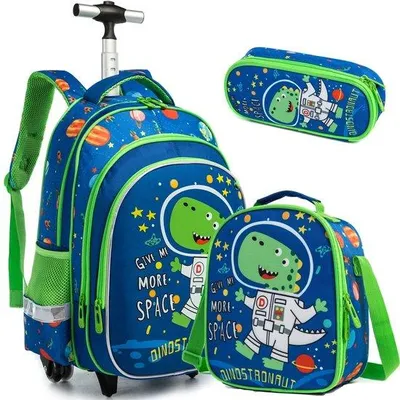 Productafbeelding van Schoolrugzak Meisjes met Trolley en Accessoires
