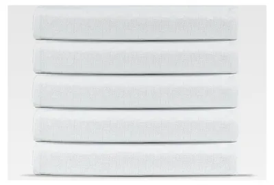 Produktbild von Grubentuch 100% Baumwolle - Strapazierfähig und saugstark, mit praktischem Aufhänger, waschbar bis 95°C, 50 x 100 cm - (5, Weiß)