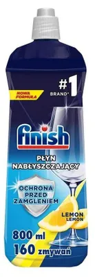 Produktbild von Finish 8592326010419, Geschirrspüler-Klarspüler, Flüssigkeit, 800 ml, Zitrone, 1 Stück(e), Flasche
