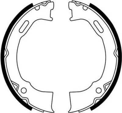 Produktbild von ABE CRY008ABE Handbremsbeläge für JEEP CHEROKEE (KJ) Handbremse