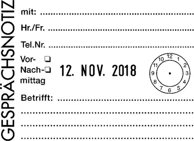 Produktbild von COLOP Datumstempel Classic 2860 8 zeilig konfigurierbar