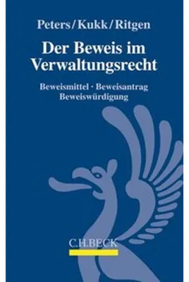 Obrázek produktu pro Der Beweis im Verwaltungsrecht