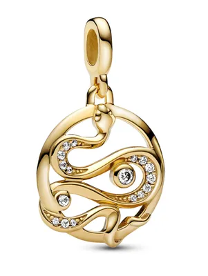 Produktbild von Schlange Medaillon mit Zirkonia von PANDORA ME, gold