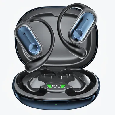 Produktbild von Open-Ear Bluetooth 5.4 Kopfhörer Q17 mit KI Übersetzung, Sport Ohrbügel, Touch Steuerung, Stereo Sound