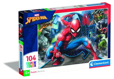 Imagen del producto de Clementoni, rompecabezas de 104 piezas, Spiderman, modelo 27116