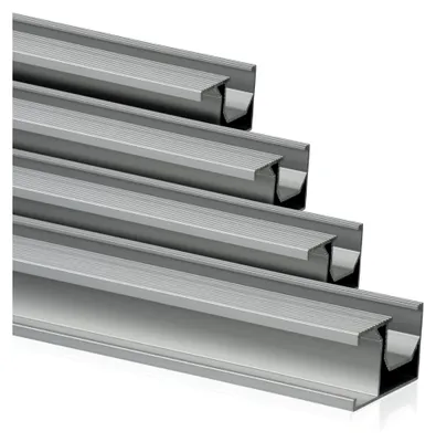 Produktbild von Universal Aluminium Montageschiene 150 cm für Solaranlagen | 4 Stück | Aluprofil, Systemprofil, Befestigungsschiene | PV-Modul Montageset, Montagesystem, Aluminiumprofil, Montageprofil
