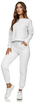 Produktbild von Tazzio Damen Jogginganzug F201 Weiß L
