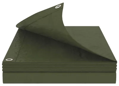Produktbild von vidaXL Plane mit Ösen Grün 2 x 3 m 90 gsm PE