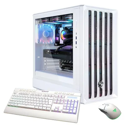 Immagine prodotto di GAMEMAX CLAW WH 8114, PC da gaming, processore Ryzen 5 7500F, 32 GB di RAM, SSD da 1 TB, scheda grafica Radeon RX 9070 da 16 GB, sistema operativo Windows 11 Home