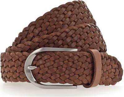 Produktbild von Vanzetti Leder Gürtel Braided Women's Leather Belt W110 Baileys terracotta
