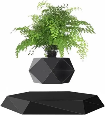 Image de Pot pour plante suspendue - pot de fleurs décoratif pour le bureau - 1 pièce - blanc