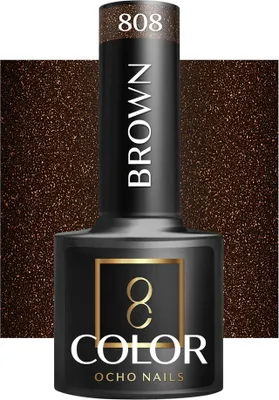Produktbild von OCHO NAILS Hybridlack braun 808 -5 g