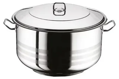 Produktbild von Arian Gastro Kochtopf 43,5 l 30 x 45 cm aus Edelstahl mit Deckel