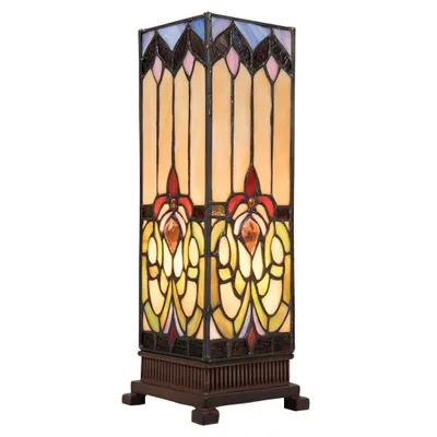 Produktbild von LumiLamp Tischleuchte 5LL-5906 Tiffany 12x12x35 cm E14 Max.1x25 Watt multi