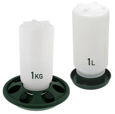 Obrázek produktu pro Krmítko a napáječka pro kuřata, kapacita 1 kg / 1 litr