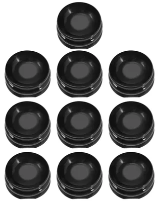 10 Display-Ständer-Sockel für Kugeln 2,5–5 cm, schwarz, Kunststoff