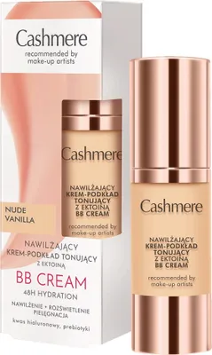 Produktbild von Cashmere Nawilżający krem-podkład tonujący z ektoiną Nude Vanilla, 30 ml