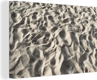Produktbild von OneMillionCanvasses® - Leinwandbilder - 150x100 cm, Sand - Strand - Sommer, Wandbilder Kunstdruck Wanddekoration - Foto auf Leinwand - Gemälde auf Holzrahmen