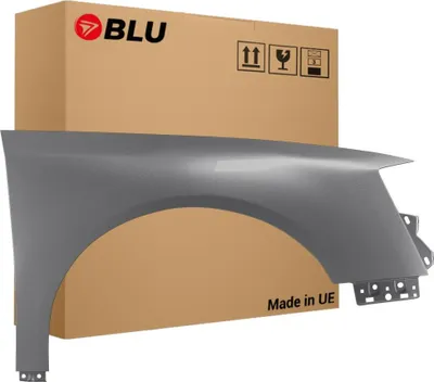 Zdjęcie produktu dla BLU Błotnik Premium pasujący do VW Volkswagen Passat B6 LA7T Prawy Szary VereintGrau | 2005-2010 | Przedni Przód | Lakierowany | Gotowy do montażu | Ocynk