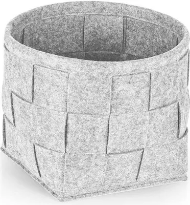 Obrázok produktu pre N8WERK Plstený úložný košík S – 24 x 24 x 24 cm – svetlošedý