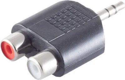 Produktbild von Klinkenstecker Stereo 3,5mm / 2 Cinchbuchsen