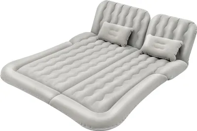 Produktbild von Auto SUV Luftmatratze für 2 Personen - Aufblasbare KFZ Matratze - Campingmatratze - Reisebett 175 x 130 cm - Mit Aufbewahrungstasche - Grau