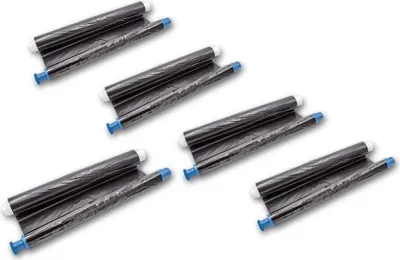 Produktbild von vhbw 5er-Pack Thermo-Folien kompatibel mit Panasonic KX FP 141 Series, KX FP 141 G, KX FP 143 Fax-Drucker - Kompatible Thermorollen 35 m ohne Chip